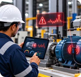 Smart Connected Manufacturing Interface with HUD Holographic telemetry
